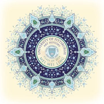 Personalized Graduating Class Sunburst Gift by Mickie Caspi Indigo