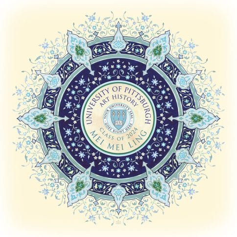 Personalized Graduating Class Sunburst Gift by Mickie Caspi Indigo