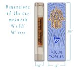 Traveler Hamsa Car Mezuzah