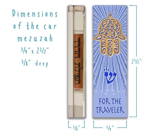 Traveler Hamsa Car Mezuzah