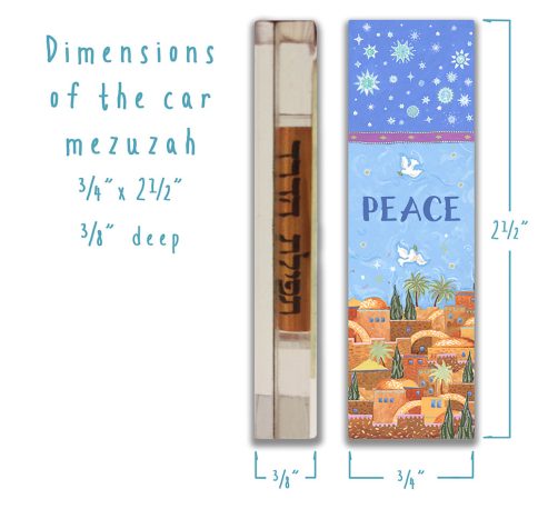 Mystic Jerusalem Car Mezuzah