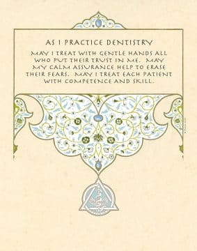 Dentist Arabesque Professions Gift by Mickie Caspi STONE