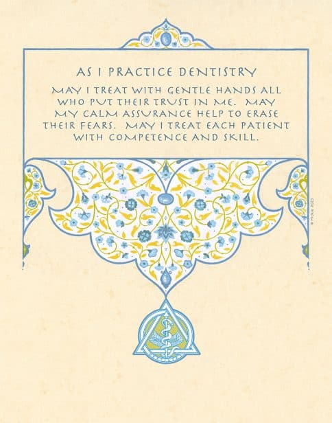 Dentist Arabesque Professions Gift by Mickie Caspi SUNSHINE
