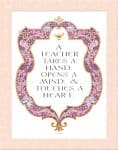 Shield of David Teacher Educator Gift BLUSH