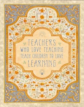 Florentine Learning Educator Gift by Mickie Caspi PARCHMENT