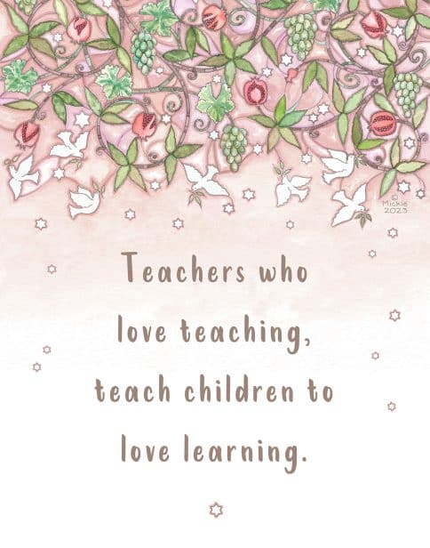 Doves Teach Educator Gift BLUSH
