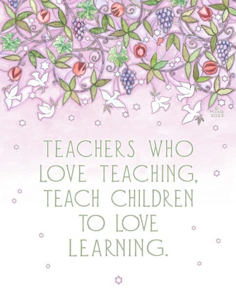 Doves Teach Educator Gift ROSEBUD