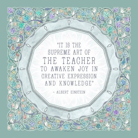 Figs Knowledge Educator Gift by Mickie Caspi TURQUOISE