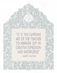 Silhouette Awaken Educator Gift by Mickie Caspi SEAFOAM