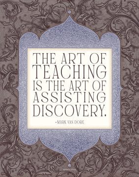 Ornate Discovery Educator Gift by Mickie Caspi PEWTER