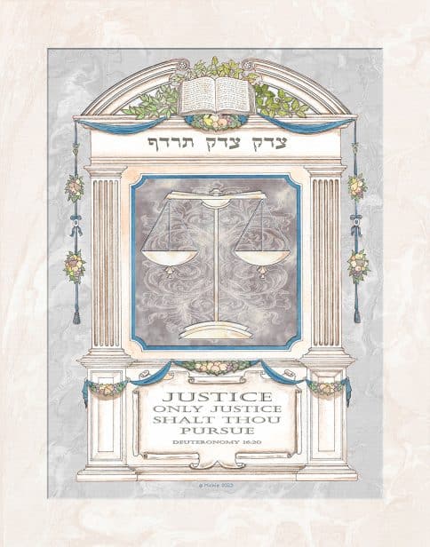 Lawyers Creed Romanesque Professions Gift by Mickie Caspi EGGSHELL