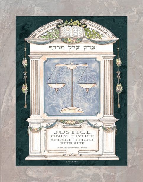 Lawyers Creed Romanesque Professions Gift by Mickie Caspi SLATE