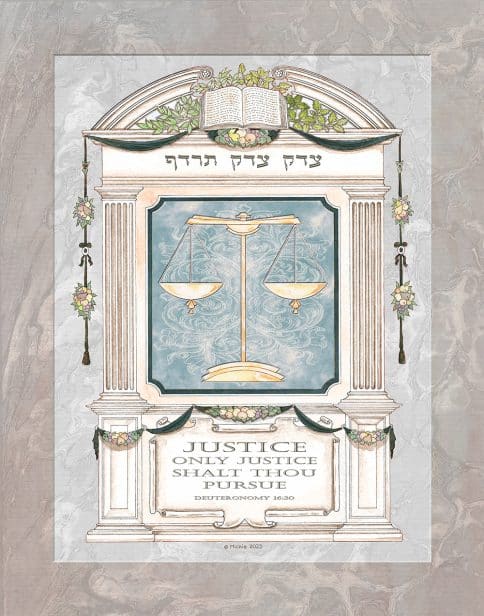 Lawyers Creed Romanesque Professions Gift by Mickie Caspi EVERGREEN
