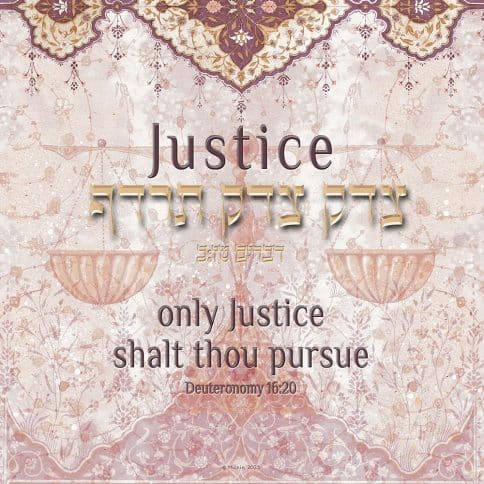 Lawyers Creed Righteousness Art Professions Gift by Mickie Caspi PLUM