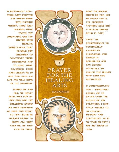 Nurse Prayer Celestial by Mickie Caspi HONEY