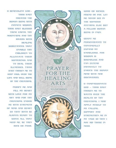 Nurse Prayer Celestial by Mickie Caspi POND