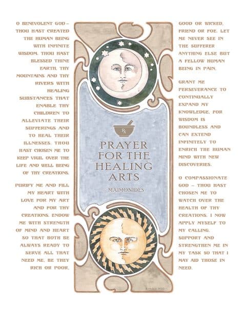 Nurse Prayer Celestial by Mickie Caspi MOUNTAIN