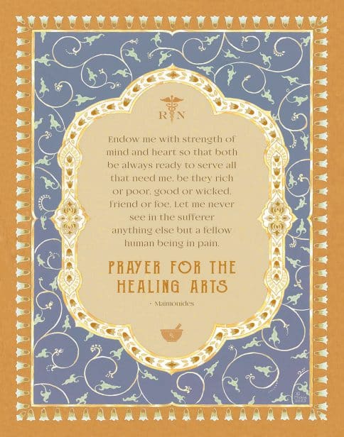 Nurse Prayer Graceful by Mickie Caspi HONEY