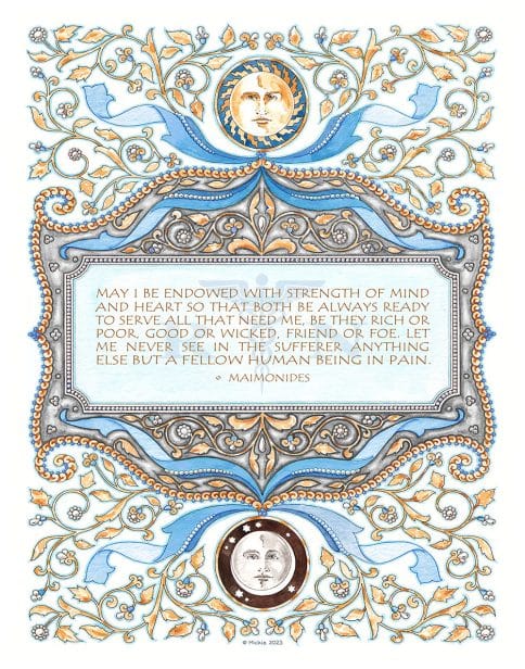 Nurse Prayer Opulent by Mickie Caspi SILVER