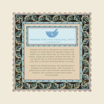 Nurse Prayer Grecian by Mickie Caspi WINTERGREEN