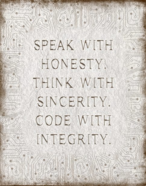 Tech Tablet Gift by Mickie Caspi - Integrity