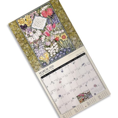 Jewish Art Calendar 2026 by Mickie Caspi March 2026