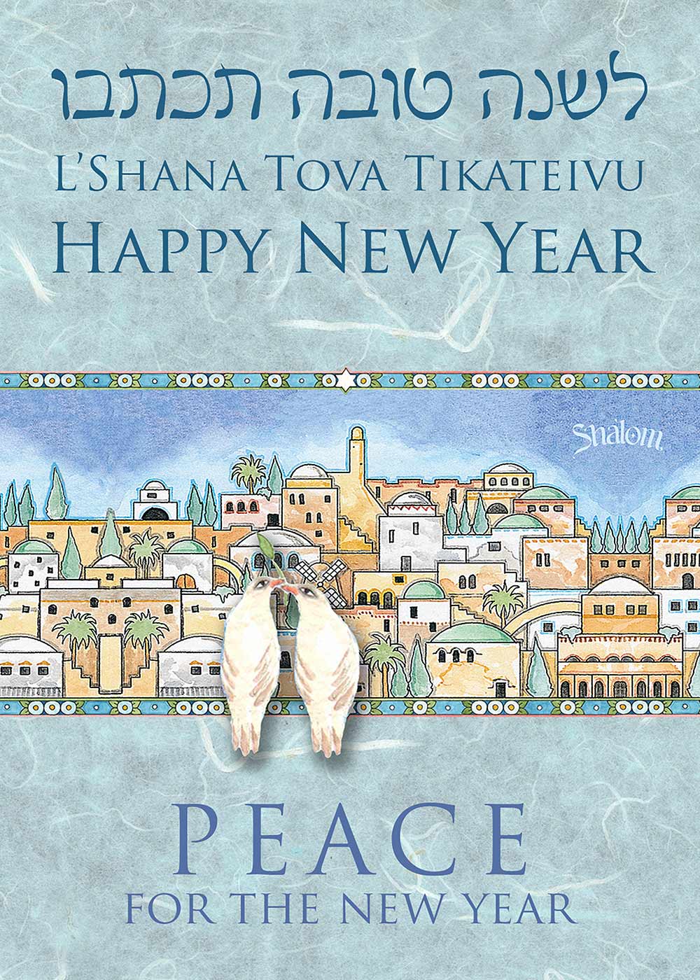 New Year Doves Front